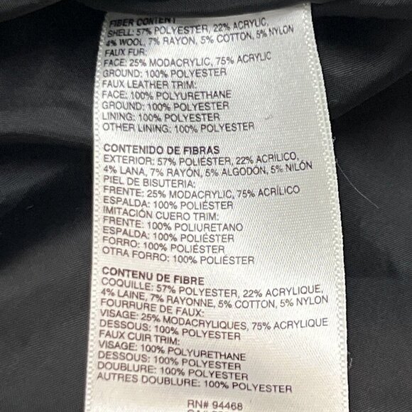 Betsey Johnson Jacket Womens M Black Chevron Textured Boucle Knit Coat Classic - Picture 10 of 10